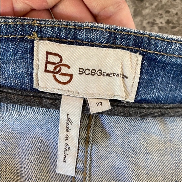 BCBGeneration Denim Skirt Zipper Mini Skirt size 27 - Picture 3 of 8